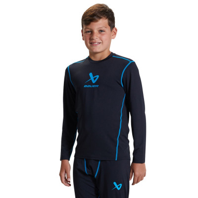 Нательное белье (майка с длинным рукавом) BAUER S22 BASIC BL LS TOP
