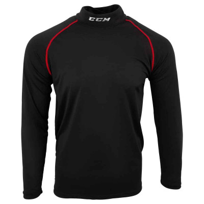 Нательное белье (майка с длинным рукавом) CCM NECKGUARD LS COMPRESSION TOP